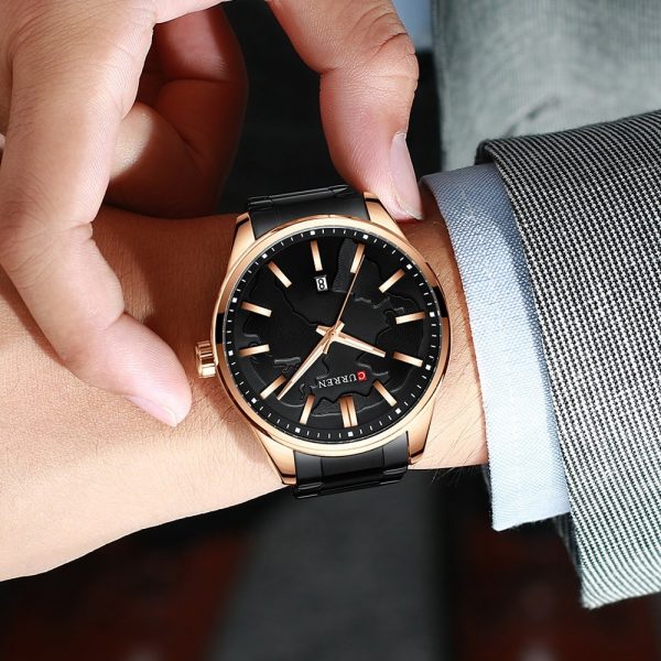 Curren 8366 Black Men Watch